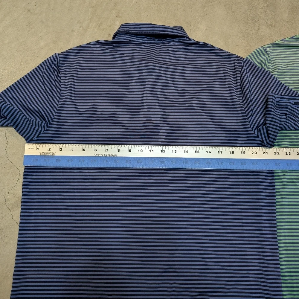 RLX Sunfaded Polo Mens L-XL Blue Green Lot Of 2 - Picture 7 of 8